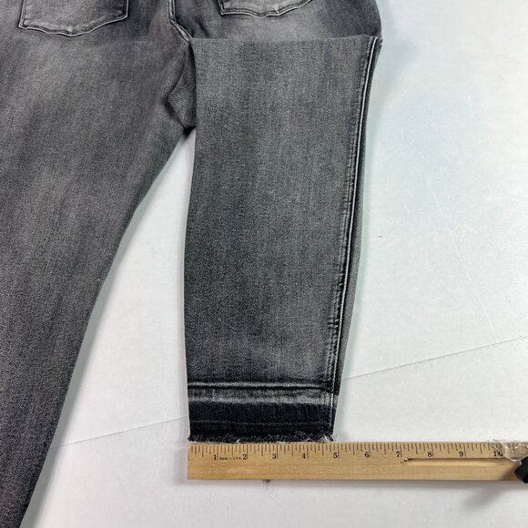 Judy Blue Jeans Women's Plus 33x26* Skinny High Rise Black Raw Hem Denim Tag 16W - Picture 10 of 16